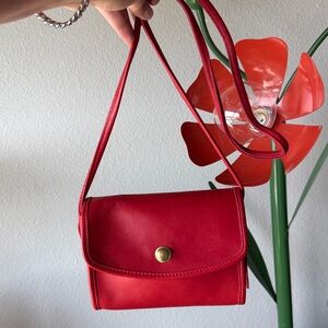 Vintage Rare Red Coach Chrystie Bag